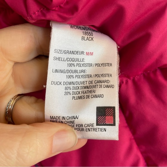 WOOLRICH Women’s Black Pink Full Zip Down Vest Size  Medium - Picture 10 of 16